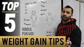 5 Best TIPS to Gain Weight in GYM Hindi  Punjabi [upl. by Aonian635]