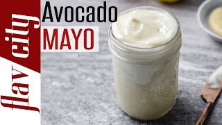 How To Make Homemade Avocado Oil Mayonnaise  Keto Paleo amp Whole30 [upl. by Armahs]