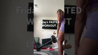 FRIDAYS FASTED WORKOUT weightlossjourney fastedtraining myworkout shorts [upl. by Sparke]