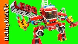 FIRETRUCK Mech from the Lego Movie and Animated Build [upl. by Ayotl980]