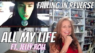 ALL MY LIFE  FALLING IN REVERSE Reaction OMV Ronnie Radke amp Jelly Roll reaction fallinginreverse [upl. by Hadeehsar448]