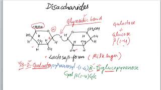 Carbohydrate 66 Part V Disaccharides [upl. by Hgielar153]