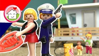 Playmobil politie filmpje Nederlands Dieven op het strand  Familie Huizer Speelgoed kinderfilms [upl. by Yerfoeg658]