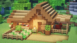 Minecraft How to Build a Small Survival House 1 [upl. by Jared]