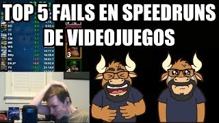 Top 5 Fails en Speedruns de Videojuegos [upl. by Lexa22]