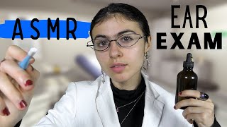 ASMR  intense ear cleaning amp ear exam 3dio mic [upl. by Sherrod416]