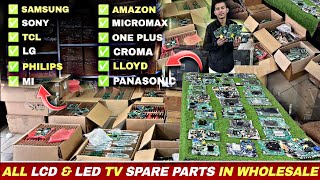 All LCD amp LED TV parts  Tcon boards motherboards smps  combo boards  universal boards Delhi🔥 [upl. by Knobloch]