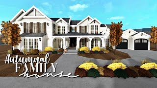 Bloxburg  Autumnal Roleplay House Speedbuild exterior [upl. by Ydoow]