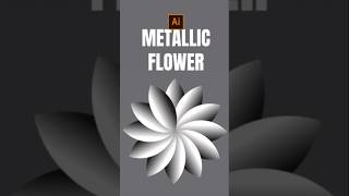 Metallic flower in illustrator shortsviral shorts viral [upl. by Odo996]