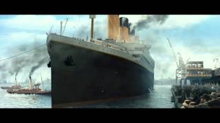 Titanic 3D  The Boat Leaving The Port  Official Clip HD [upl. by Knowland]