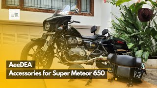 AeeDEA Accessories for Royal Enfield Super Meteor 650  Elevate Your Ride [upl. by Plantagenet268]