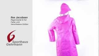 Ilse Jacobsen Raincoat amp Hat  Regenmantel mit Hut pink [upl. by Eniala]