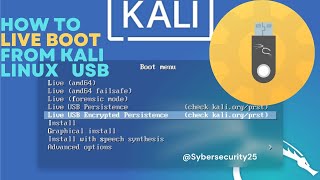 how to live boot kali linux on pendrive [upl. by Arsi]