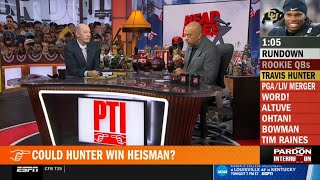 Pardon the Interruption  Wilbon claims Travis Hunter not Heisman worthy due to Coach Prime [upl. by Wilow]