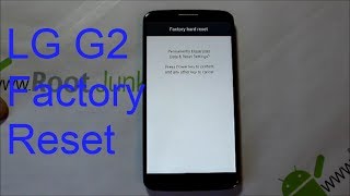 How to factory reset the LG G2 stock recovery [upl. by Asyen]