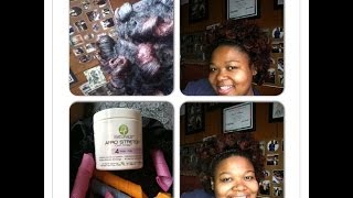 4 Naturals Afro Stretch Curl Cream Review [upl. by Merrili]