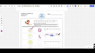 compare fraction on number line grade 5 [upl. by Irina164]