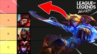 WILD RIFT Tier List Patch 51c  HUGE NERFS AND NEW OP CHAMPIONS [upl. by Arlen]