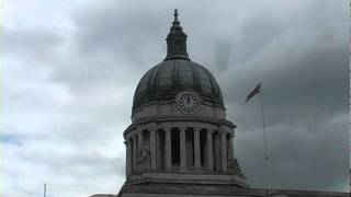 Nottingham Council House clock strikes 12dv [upl. by Yessydo817]