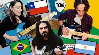 INCREIBLE Brasil Chile y Argentina Unidos Por La Guitarra [upl. by Arvid63]