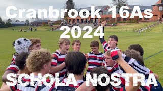 Cranbrook Rugby 2024 16As Schola Nostra [upl. by Sandie]