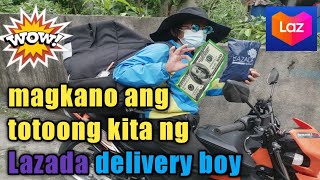 KITAAN NG LAZADA DELIVERY mula mismo sa delivery rider  panalo🤑 [upl. by Eiryk]