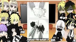 Past tokyo revengers react to Future 2  Izana  Izana vs Mikey  Deaths  Sano siblings [upl. by Aihsilat]