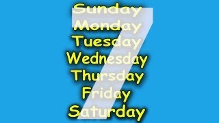 The 7 Days of the Week Song ♫ 7 Days of the Week ♫ Kids Songs by The Learning Station [upl. by Leirej]