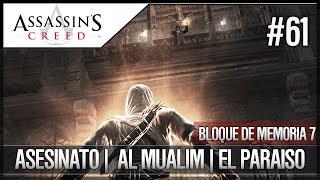 Assassins Creed  Walkthrough Español FINAL  Bloque Memoria 7  Asesinato  Al Mualim  El Paraíso [upl. by Burford]