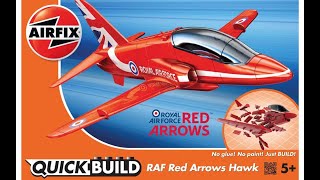 Airfix Quickbuild  Timelapse  Red Arrows Hawk  Complete Build [upl. by Nnylram238]