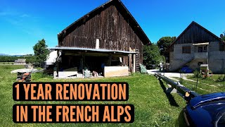 1 YEAR RENOVATION TIMELAPSE  UN APPARTEMENT DANS UNE GRANGE [upl. by Whittaker]