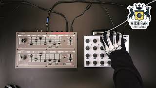 Michigan Synth Works SY1 Syncussion DIY Clone  Bella Synth jam [upl. by Aztilay]