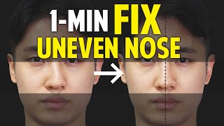 Fix Uneven Nose｜Facial Asymmetry in 1Minute｜Balancing Exercise [upl. by Snilloc649]