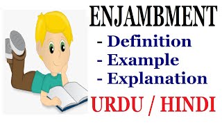 What is Enjambment Literary Device Explain in Hindi  Urdu [upl. by Emera]