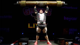 200kg441lb Log Presses  World Tour Finals 2023 [upl. by Fredrika]