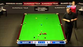 Shaun Murphy  Alex Borg Frame 1 Snooker Paul Hunter Classic 2013  Round 5 [upl. by Ellainad114]