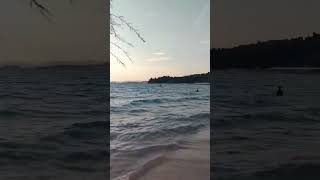 Greece Halkidiki Akti Kalogrias beach 🏖️⛱️🌊 beach nature sea [upl. by Ennasirk]