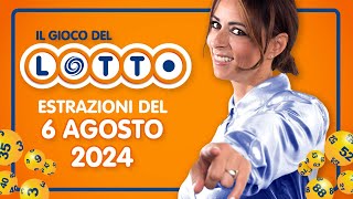 Estrazione in diretta del Gioco del Lotto e del Simbolotto di martedì 6 Agosto 2024 [upl. by Elijah]