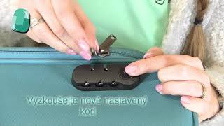 Nastavení kombinačního zámku  Kufr Travelite Cabin  How to Set a Luggage Lock  Bagalio [upl. by Nicola]