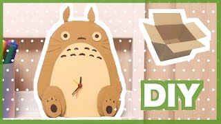 DIY Totoro Clock from Cardboard [upl. by Adlai]