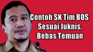 Contoh SK Tim BOS 2022 Sesuai Juknis dan SK Pengadaan Barang [upl. by Yanaton152]