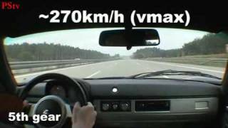 Speedster Turbo acceleration 100 to 200 to 260kmh [upl. by Idarb]