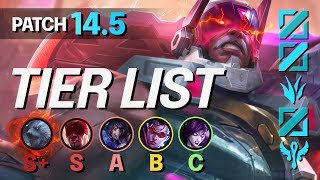 NEW PATCH 145 TIER LIST  BEST Champions NEW Meta  LoL Update Guide [upl. by Narik]