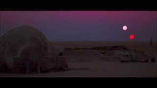 Binary sunset from A New Hope Star Wars The Digital Movie Collection [upl. by Jonati]