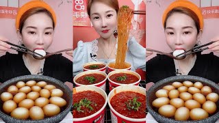 먹방 Spicy China Foods 🌶️  Spicy NOODLES and EGGS  eating sounds Mukbang ASMR [upl. by Ciri973]