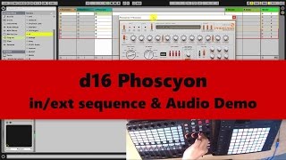 d16 Phoscyon TUTORIAL Sequence and Audio 2017 [upl. by Tdnaltroc49]