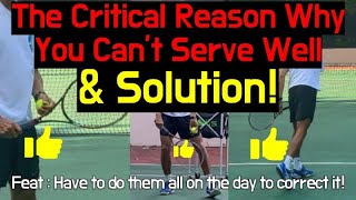 THE CRITICAL REASON WHY YOU CANT SERVE LIKE PRO FEAT HAVE TO DO THESE SOLUTION ON THE DAYJPTA [upl. by Moselle]