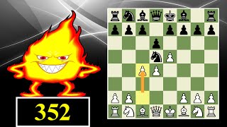 Blitz Chess 352 Alekhines Defense Exchange variation [upl. by Yelekalb]