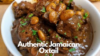 HOW TO MAKE AUTHENTIC JAMAICAN OXTAIL WITH RICE AND PEAS STEP BY STEP [upl. by Abekam]