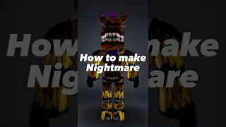 How to make nightmare babsquad roblox fnaf shorts scary fnaf4 MiamiGmoney [upl. by Munn]